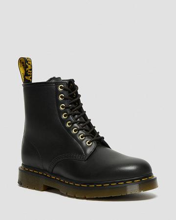 Botas con Cordones Dr Martens 1460 DM's Wintergrip Cuero Mujer Negros | MX 614VRW